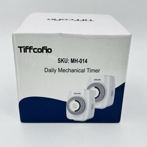 Tiffcofio Daily Mechanical Timer 2 Pack MH-014. New In Box.